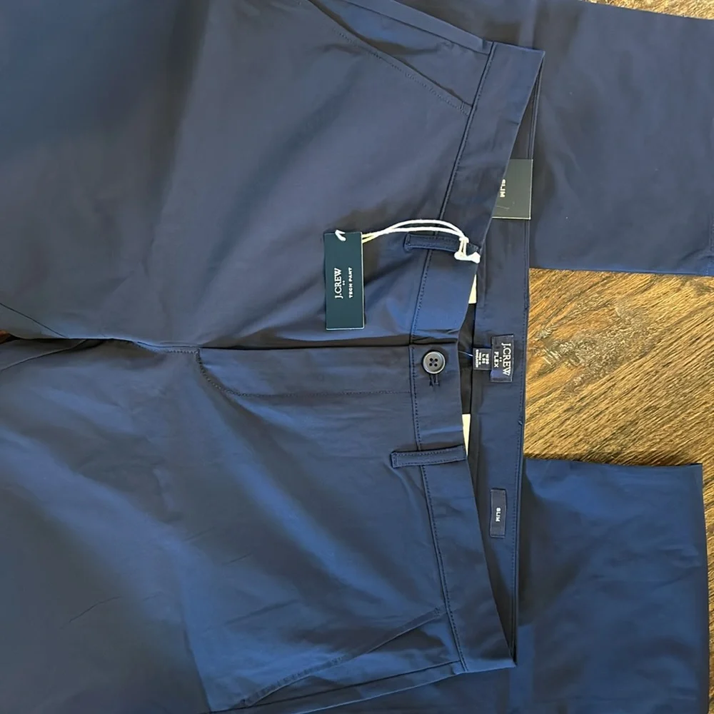BNWT J Crew Slim Tech Pants in Navy Blue 36x32 - Picture 5 of 7